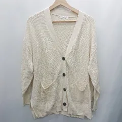 ◇ GLOBAL WORK グローバルワーク 長袖 カーディガン サイズM アイボリー レディース E  【1408220041947】