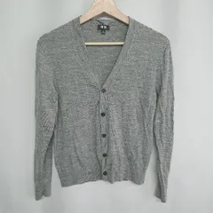 ◇ UNIQLO ユニクロ 長袖 カーディガン サイズS グレー メンズ E  【1408220042708】