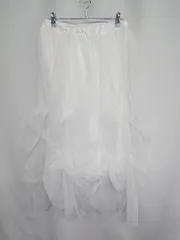 ◇ Ambre Neige アンブルネージュ ロング丈 フレア スカート サイズF ホワイト レディース E  【1408220042661】