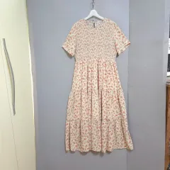 バストスモッキングバンド サラン ロング丈ワンピース n6904