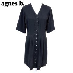 美品】agnes b. アニエスベー プリーツドッキングワンピース size3