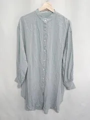 ◇ LOWRYS FARM ローリーズファーム 長袖 ロング丈 ワンピース サイズF ブルーグリーン レディース E  【1408220043279】