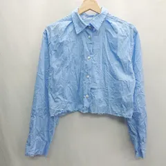◇ JEANASIS ジーナシス 長袖 シャツ サイズF ライトブルー レディース E  【1408220043965】
