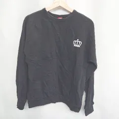 ◇ BABYDOLL ベビードール 長袖 トレーナー スエット サイズM ブラック メンズ E  【1408220044252】