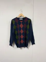 90s バーバリー アーガイル ニット