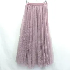◇ Θ fifth フィフス ロング丈 チュール スカート 表記なし パープル系 レディース E  【1408220052646】