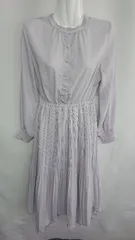 ◇ natural couture ナチュラルクチュール 長袖 ロング丈 ワンピース サイズF パープル系 レディース E  【1408220054152】