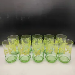 【未使用】 アデリア グラス 石塚硝子 花柄 ポエム 春蘭 タンブラーグラス 箱無し ワケあり S350