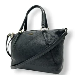 【COACH】コーチ 2WAY ハンドバッグ ショルダーバッグ プレーリーサッチェル 斜め掛け可 クロスボディ 本革 ペブルドレザー ブラック 黒 ゴールド金具 ホースアンドキャリッジロゴ レディース エレガント ビジネス 人気モデル クリーニング済み s45