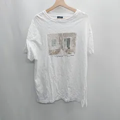 ◇ ⊂ SHIPS シップス コットン100%　正面イラスト 半袖 Tシャツ サイズL ホワイト レディース E  【1408220056354】