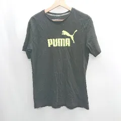 ◇ ⊂ PUMA プーマ コットン系 半袖 Tシャツ サイズXL ブラック レディース E  【1408220056866】