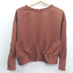 ◇ green label relaxing グリーンレーベル UNITED ARROWS 長袖 ブラウス サイズM ブラウン レディース E  【1408220058259】