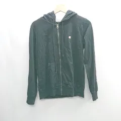 ◇ Champion チャンピオン コットン100% 長袖 パーカー サイズS ブラック レディース E  【1408220058587】