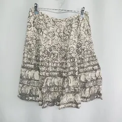 ◇ Spick & Span スピック アンド スパン 膝丈 フレア スカート サイズ36 ホワイト系 レディース E  【1408220062966】