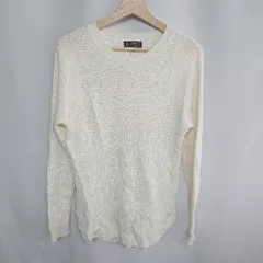 ◇ MICHEL KLEIN ミッシェル クラン コットン系 長袖 ニット サイズ46 アイボリー系 レディース E  【1408220063406】