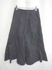 ◇ UNIQLO ユニクロ ロング フレア スカート サイズM ブラック系 レディース E  【1408220063727】