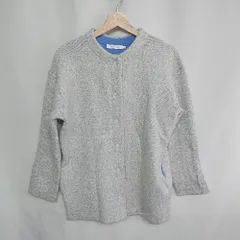 ◇ AMERICAN HOLIC アメリカン ホリック 丸首 長袖 ジャケット サイズM グレー レディース E  【1408220065325】