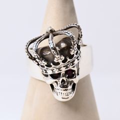 ROYAL ORDER SKULL CROWN RING スカル リング 24号 - メルカリ