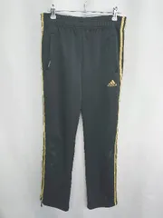 ◇ adidas アディダス ウエストゴム ジャージ サイズＭ ブラック レディース E  【1408220066063】