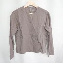◇ 無印良品 長袖 シャツ サイズXS～S ブラウン系 レディース E  【1408220066711】