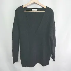 ◇ select MOCA セレクトモカ ニット素材 長袖 セーター サイズＬ ブラック レディース E  【1408220066957】