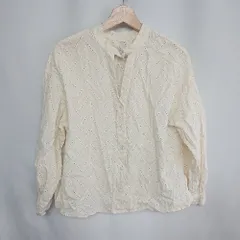 ◇ PAGEBOY ページボーイ レース 長袖 ブラウス サイズF オフホワイト レディース E  【1408220066896】