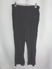 ◇ JEANASIS ジーナシス ウエストゴム　コットン100% ブーツカットズボン サイズＭ ブラック レディース E  【1408220066827】