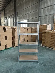 KIZAI スチールラック 5段 幅90 奥行40 高さ180cm メタルラック 収納棚 オープンシェルフ 高さ調整可能 MDF棚板 耐荷重875kg ネジなし 組立簡単 防サビ加工 キッチン 倉庫 ガレージ用