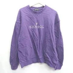 ◇ ⊇ KANGOL カンゴール 長袖 トレーナー サイズL パープル メンズ E  【1409100003123】