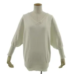 ロペピクニック ROPE Picnic ニット Vネック ドルマンスリーブ 長袖 オフ白 38