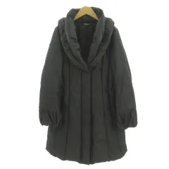 ヒロコビス HIROKO BIS ダウンコート ボリュームカラー ダブルジップ ダウン80％ グレー 9のサムネイル