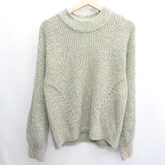◇ ⊇ H&M エイチアンドエム 長袖 セーター サイズM グリーン系 レディース E  【1409100005165】