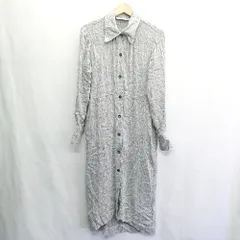 ◇ ⊇ ZARA ザラ 長袖 ロング丈 ワンピース サイズ表記なし グレー レディース E  【1409100005066】