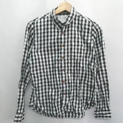◇ ⊇ FORK&SPOON URBAN RESEARCH ギンガムチェック柄 長袖 シャツ サイズ1 ブラック ホワイト グレー レディース E  【1409100005363】