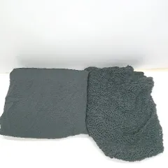 ◇ ⊂ mysty woman ロングキャミワンピース 透かし編みショートニットカーディガン サイズF ブラック レディース E  【1409100006087】