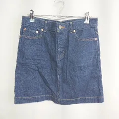◇ Θ FabianeRoux デニム生地 ミニ丈 台形 スカート サイズ38 ブルー レディース E  【1409100023244】