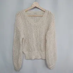 ◇ ⊇ mystic ミスティック 長袖 ニットセーター サイズF オフホワイト レディース E  【1409100023916】