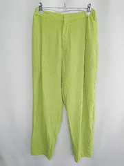 ◇ ⊂ niko and … ニコアンド ウエストゴム　コットン100% スカーチョ サイズL ライムグリーン レディース E  【1409100024968】