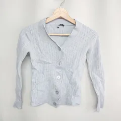 ◇ ⊇ N. Natural Beauty Basic ウール混合 長袖 カーディガン サイズM ブルー系 レディース E  【1409100026030】