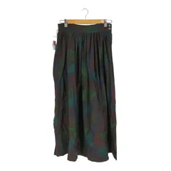 ユーズドフルギ USED古着 {{BREECHES}} USA製 リーフパターン ウール ギャザーフレアスカート レディース  12