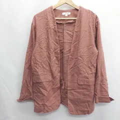 ◇ ⊂ niko and … ニコアンド リネン混合 コットン混合 長袖 ジャケット サイズ3 ブラウン系 レディース E  【1409240019169】