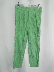 ◇ ⊂ UNITED ARROWS green label relaxing テーパードパンツ サイズ38 グリーン レディース E  【1409240022626】