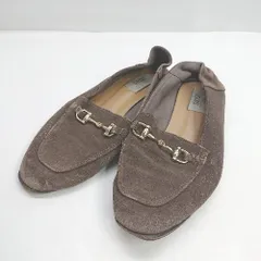 ◇ ⊇ GRISE Le Talon ローファー サイズ23.5 ブラウン ゴールド レディース E  【1409240022237】