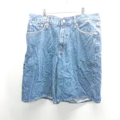 ◇ ⊂ GAP ギャップ デニム生地 ハーフパンツ サイズ30 ブルー系 メンズ E  【1409240033080】