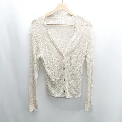 ◇ ⊂ green label relaxing グリーンレーベル リラクシング シアー素材 長袖 ブラウス サイズM ベージュ レディース E  【1409240035763】