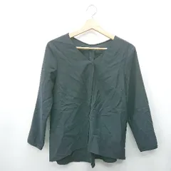 ◇ ⊂ UNITED ARROWS green label relaxing 長袖 ブラウス サイズ表記なし ネイビー レディース E  【1409240052043】