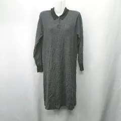 ◇ ⊇ UNIQLO JW ANDERSON コラボ 長袖 膝下 ワンピース サイズS グレー レディース E  【1409240056065】