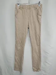 ◇ Θ happy union ハッピーユニオン ウエストゴム ストレートパンツ サイズM ブラウン レディース E  【1409240065142】