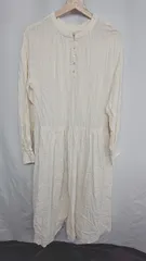 ◇ ⊂ w closet ダブルクローゼット 長袖 ロング丈 ワンピース サイズF アイボリー レディース E  【1409240069126】