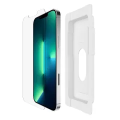 【特価セール】Belkin iPhone 14 Plus / 13 Pro Max 用 保護ガラスフィルム 強化ガラス 日本AGC旭硝子製 抗菌 0.33mm 簡単取付キット付き OVA070zz